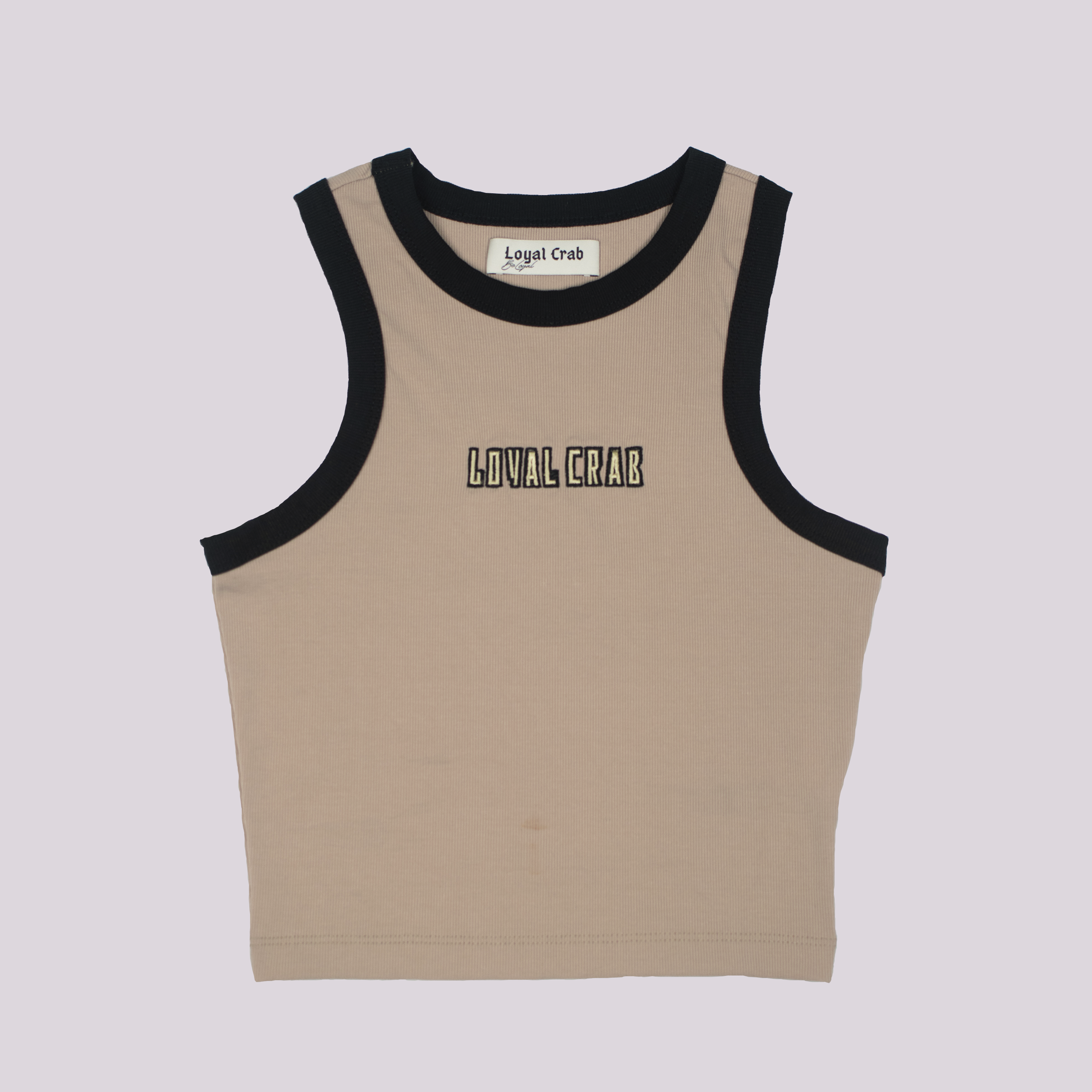 Odette Rib sleeveless top - Caqui