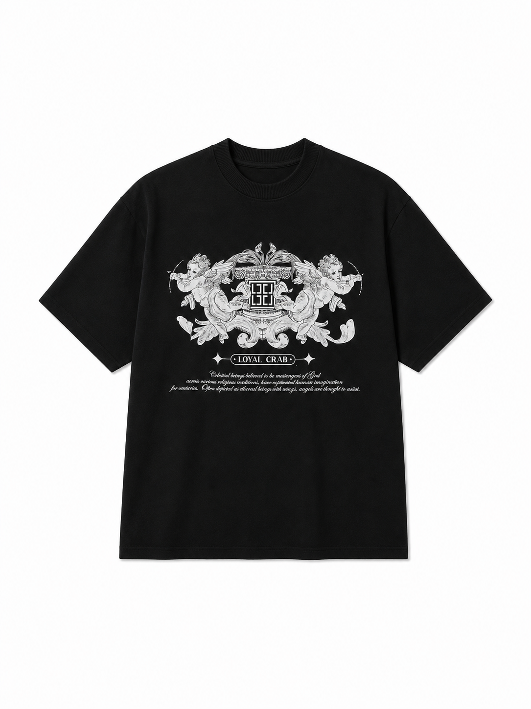 TSHIRT ANGEL BLACK