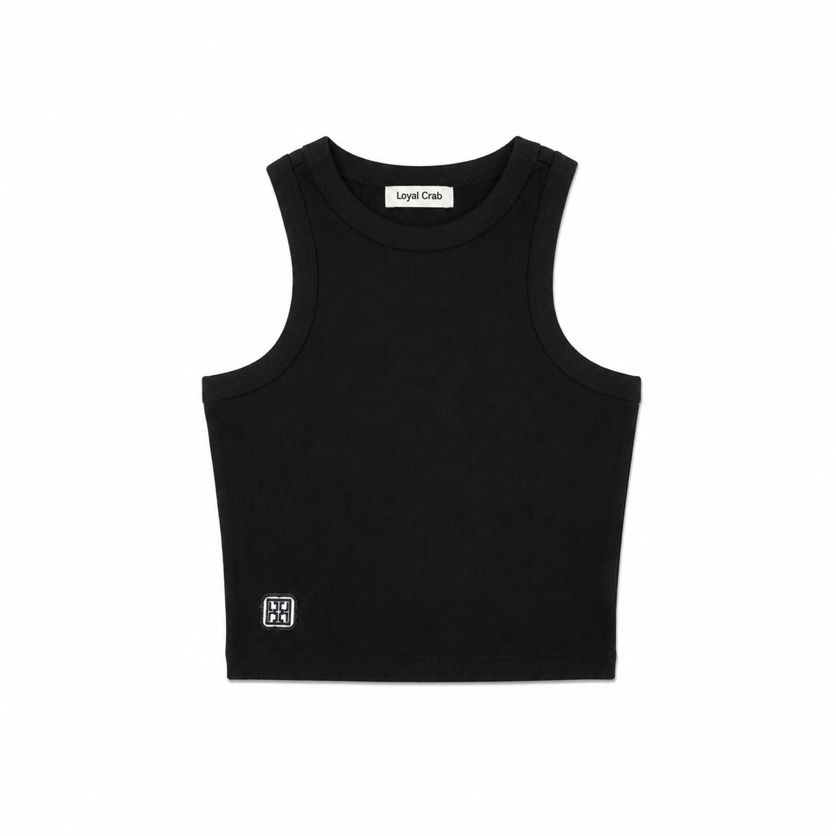 Rib sleeveless top - Negra