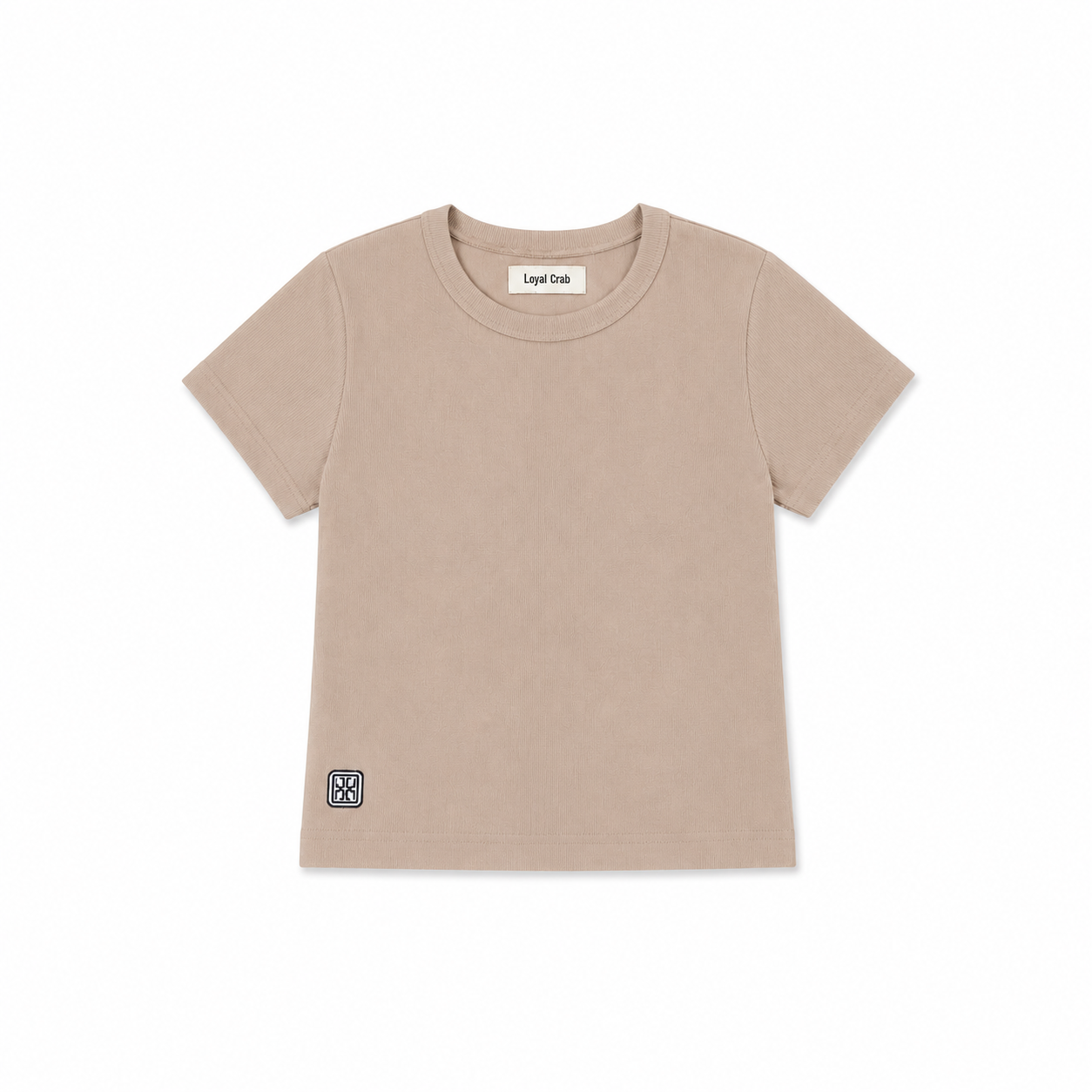 Darama Rib Crop Top - Caqui