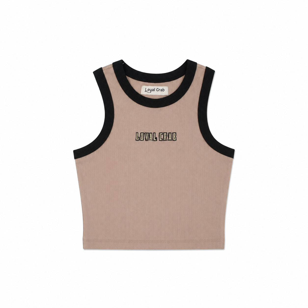 Odette Rib sleeveless top - Caqui