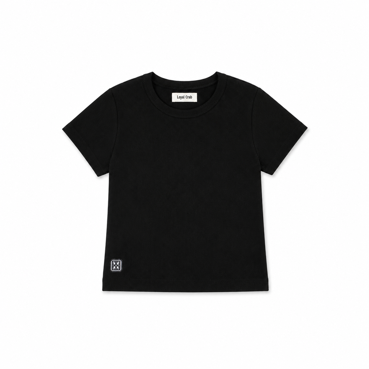 Darama Rib Crop Top - Negro